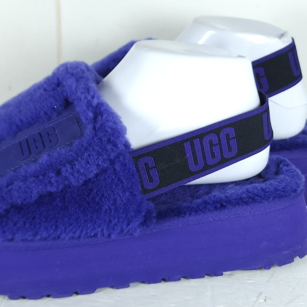 UGG Women's Disco US9 Violet Night Platform Shearling Slide Slippers - Picture 13 of 16